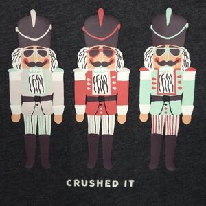 Old Navy Charcoal Gray Nutcracker Graphic Tee